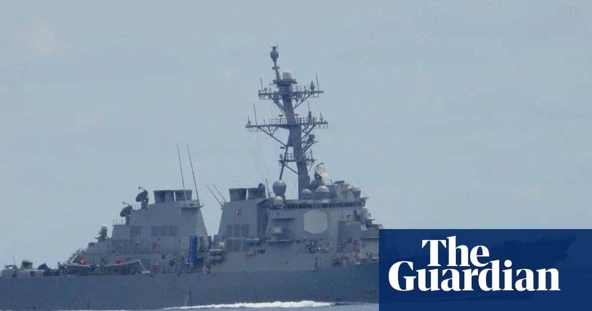 US warships patrol South China Sea after two Chinese ships collide | World news