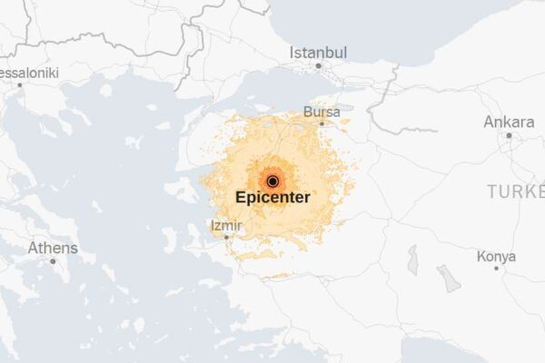 Map: 6.1-Magnitude Earthquake Strikes Turkey