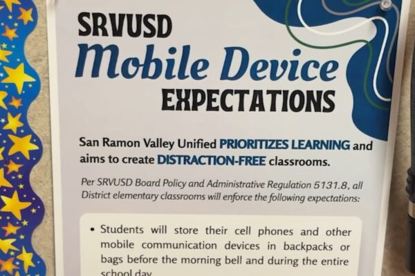Cellphone ban: New policy goes into effect for San Ramon Valley Unified School District on 1st day of school Cellphone ban: New policy goes into effect for San Ramon Valley Unified School District on 1st day of school