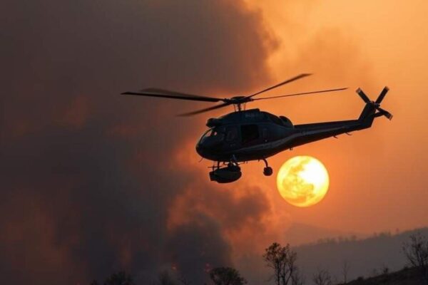 Helicopter crashes into field on UK's Isle of Wight