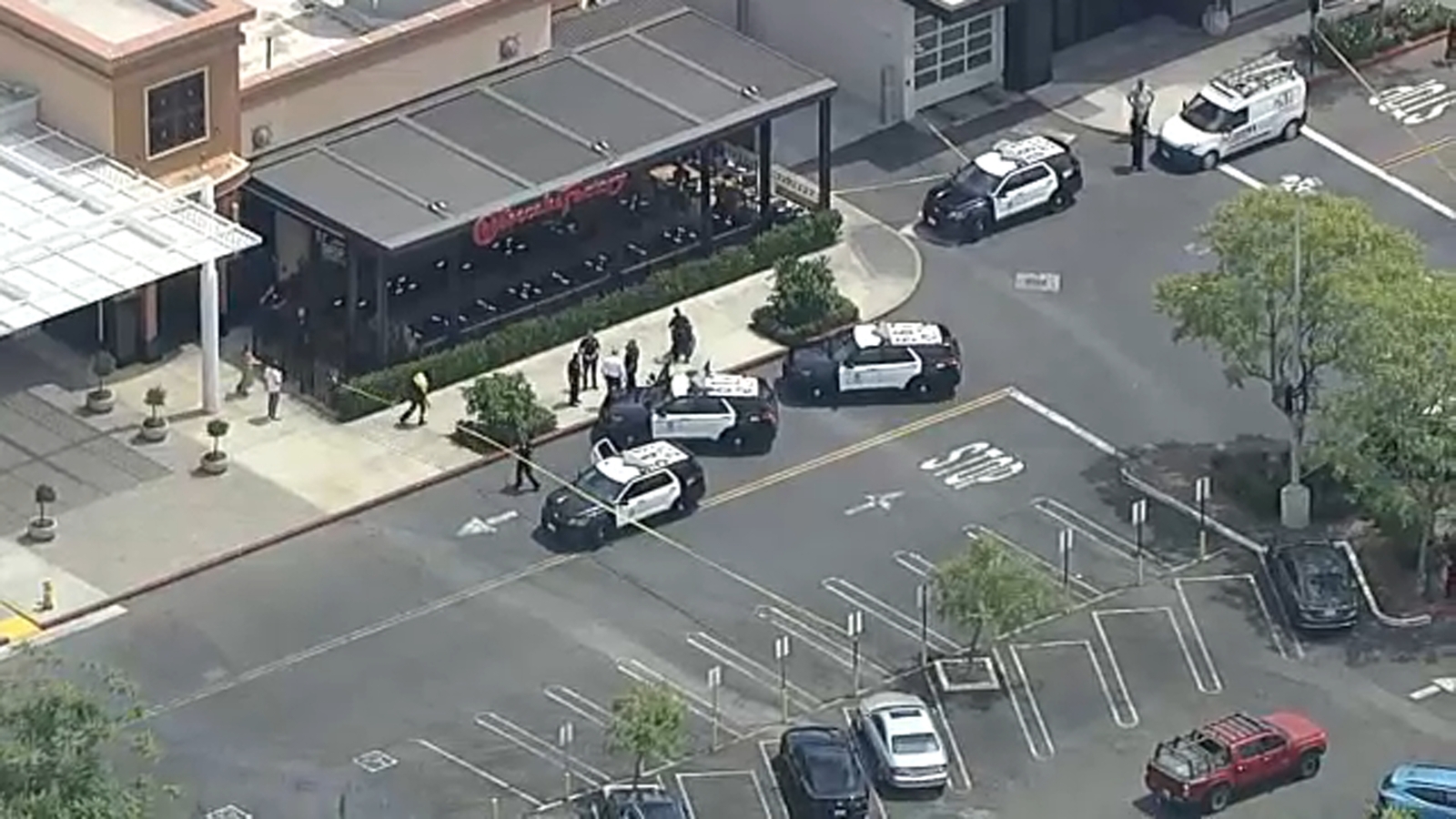 Man armed with AR-15 style rifle stabs woman with child outside Westfield Topanga Mall in San Fernando Valley, LAPD says