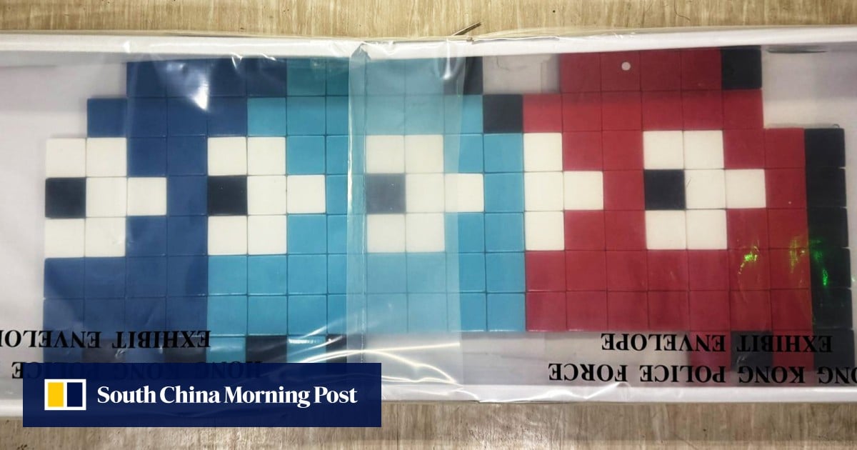 Hong Kong police arrest 2 over theft of HK$50,000 piece by French street artist Invader