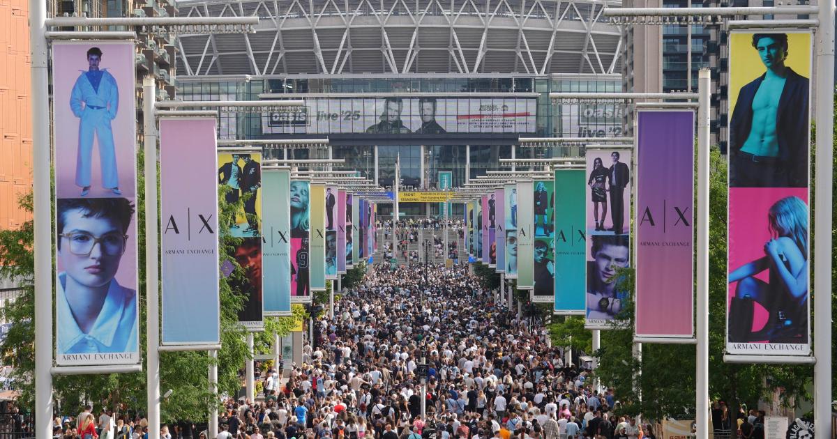 Oasis Wembley Stadium: Band 'shocked' after fan dies in fall