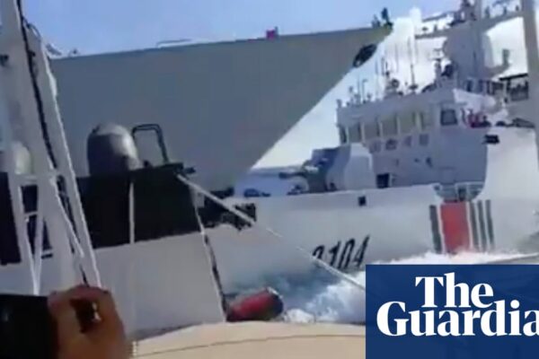 Chinese warship crashes into own coast guard vessel while chasing Philippines boat in South China Sea | South China Sea