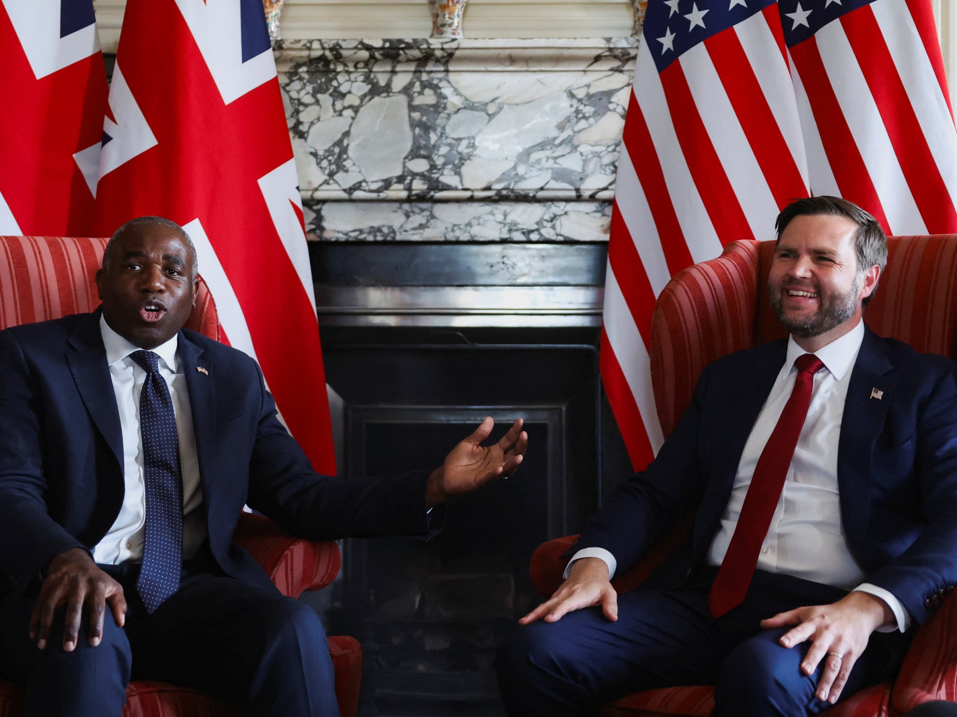 US has ‘no plans’ to recognise Palestinian state, Vance says on UK trip | Gaza News