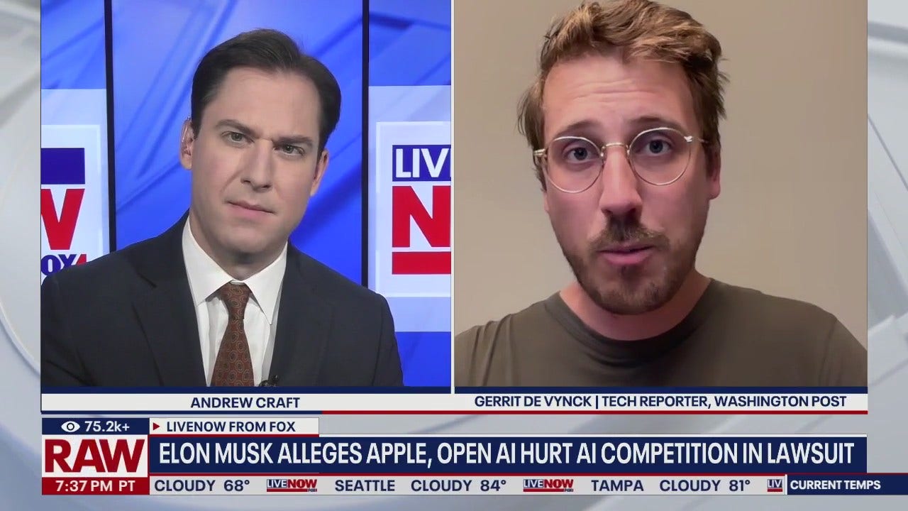 Elon Musk sues Apple, OpenAI over AI competition