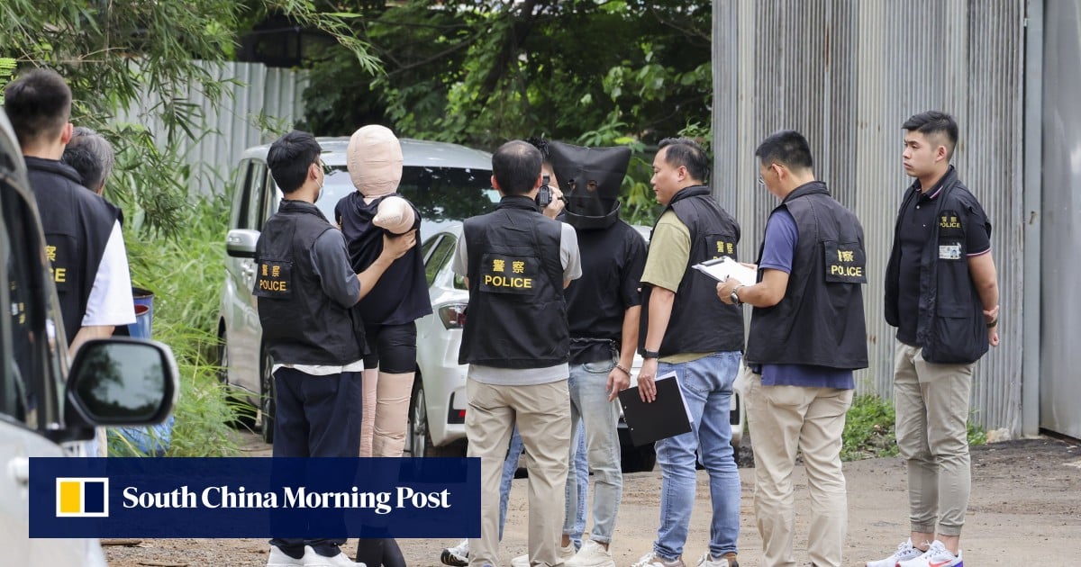 Suspect in Hong Kong illicit cigarette murder case taken to crime scene