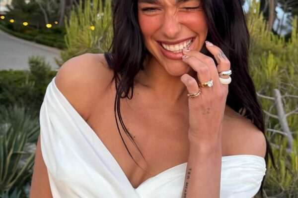 Dua Lipa celebrates her 30th birthday in sexy sheer dress