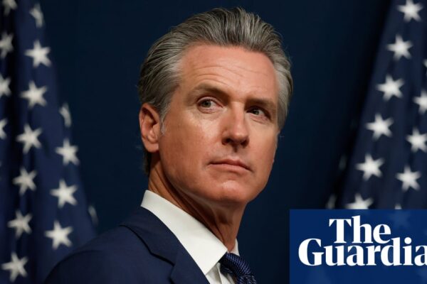 ‘No-holds-barred fight’: California’s governor takes off his gloves to punch back at Trump | California