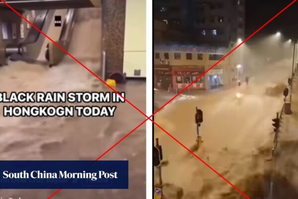 Fact-Check | ‘Videos from Hong Kong’s 2025 rainstorm’ actually show downpour in 2023