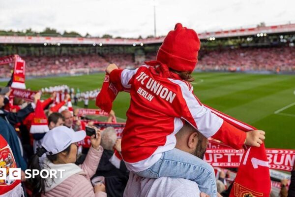 Union Berlin fans at the Alten Försterei stadium