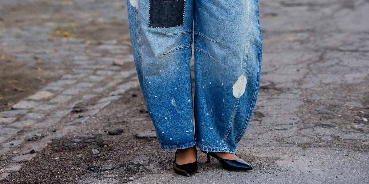7 shoes to wear with barrel leg jeans, for the ultimate laid-back denim look