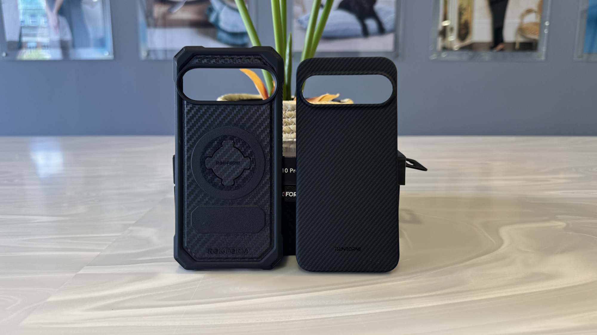 Rokform &amp; thinborne cases on desk