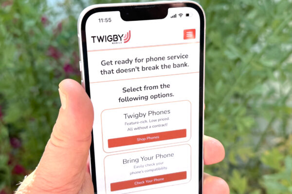 Twigby Mobile app on an iPhone 14
