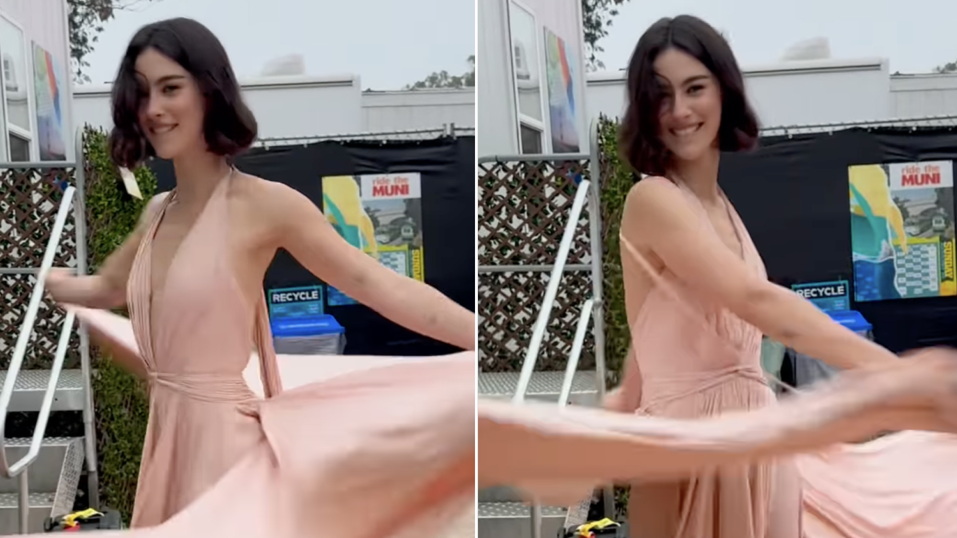 Gracie Abrams's GapStudio Blush Cape Gown Is Princess-Coded