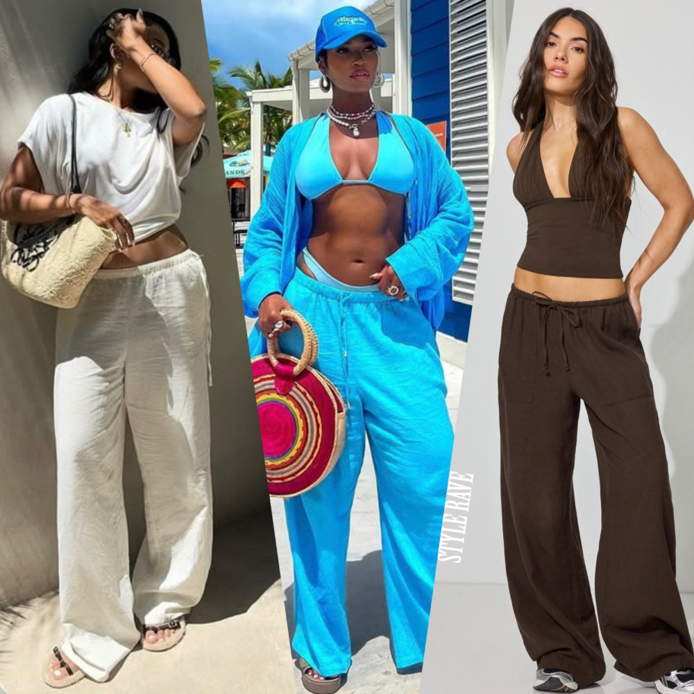 How to Style Women's Low-Rise Linen Pants This Summer