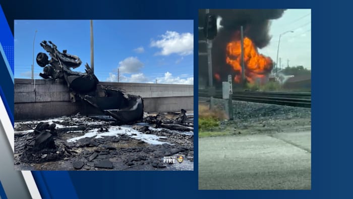 US-90 southbound shut down for hours after deadly tanker fire at Fondren