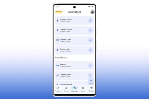 Google Home app fixes edge-to-edge Routines bug on Pixel