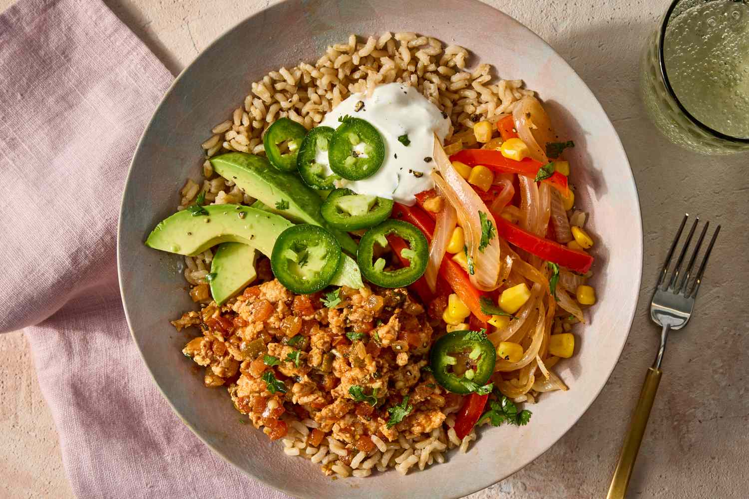Ground Turkey Fajita Bowls