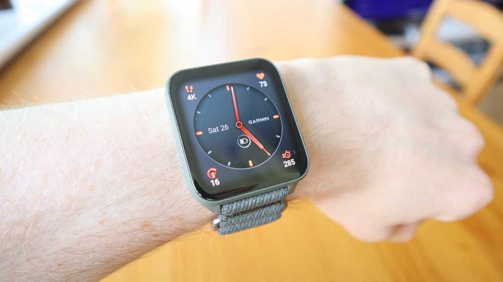 The Garmin Venu X1 worn on the wrist