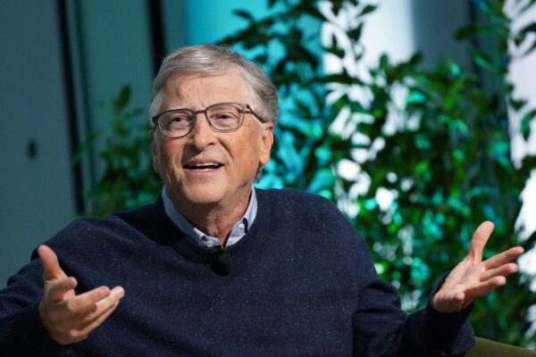 Bill Gates, Founder of Breakthrough Energy and Co-Chair of the Bill &amp; Melinda Gates Foundation, speaks onstage at The New York Times Climate Forward Summit 2023 at The Times Center on September 21, 2023 in New York City.