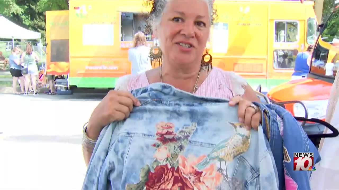 Local artist uses 'upcycling' method to combat fast fashion and clothing pollution