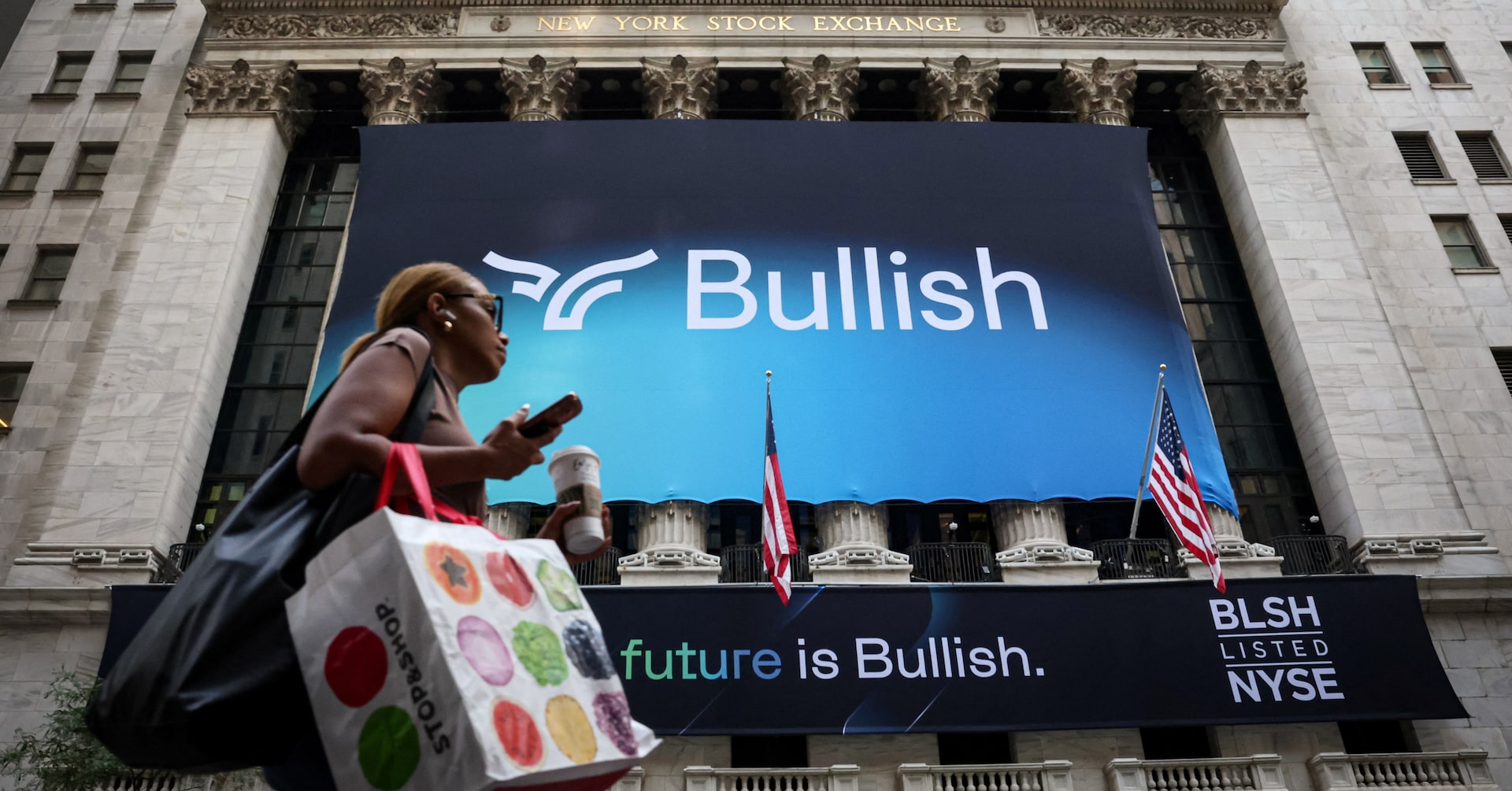 Crypto exchange Bullish's shares set to open over 75% above IPO price in debut