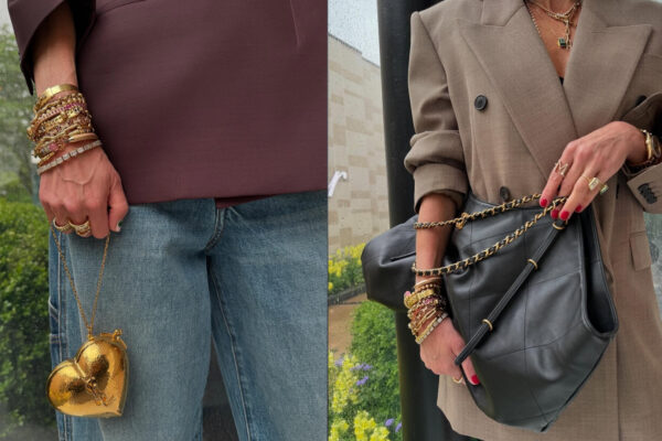 Marci Hirshleifer Penn wearing stackable jewelry