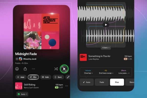 Spotify transitions