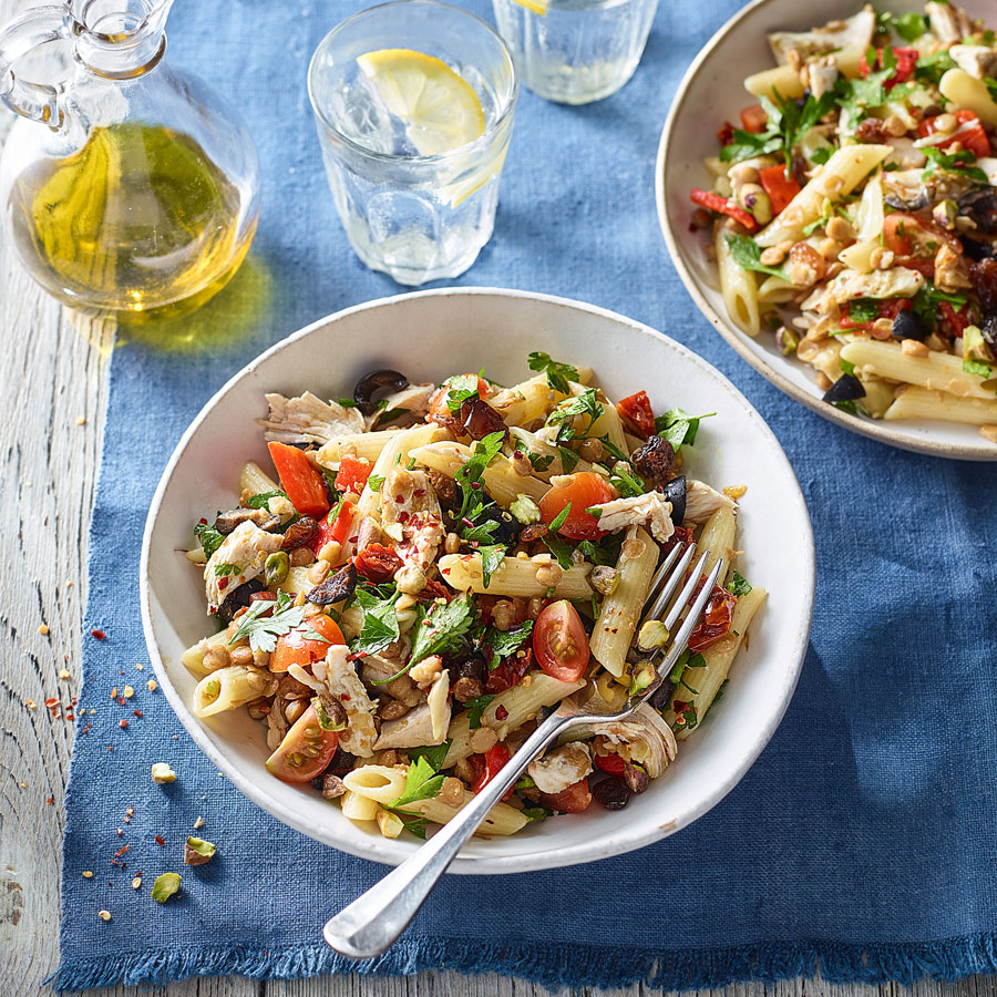 A Gut-Healthy Recipe For A Mediterranean Inspired Pasta Salad