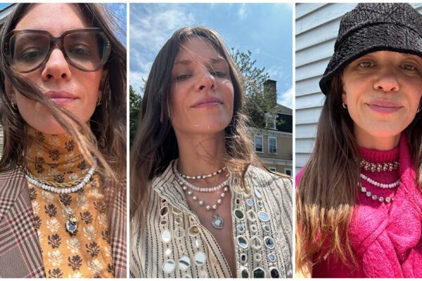 Julia Gall styles beaded necklaces for fall
