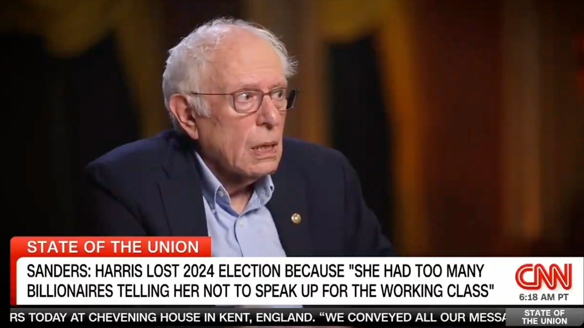 Bernie Sanders Says 'Very Wealthy People' Caused Harris Defeat in 2024