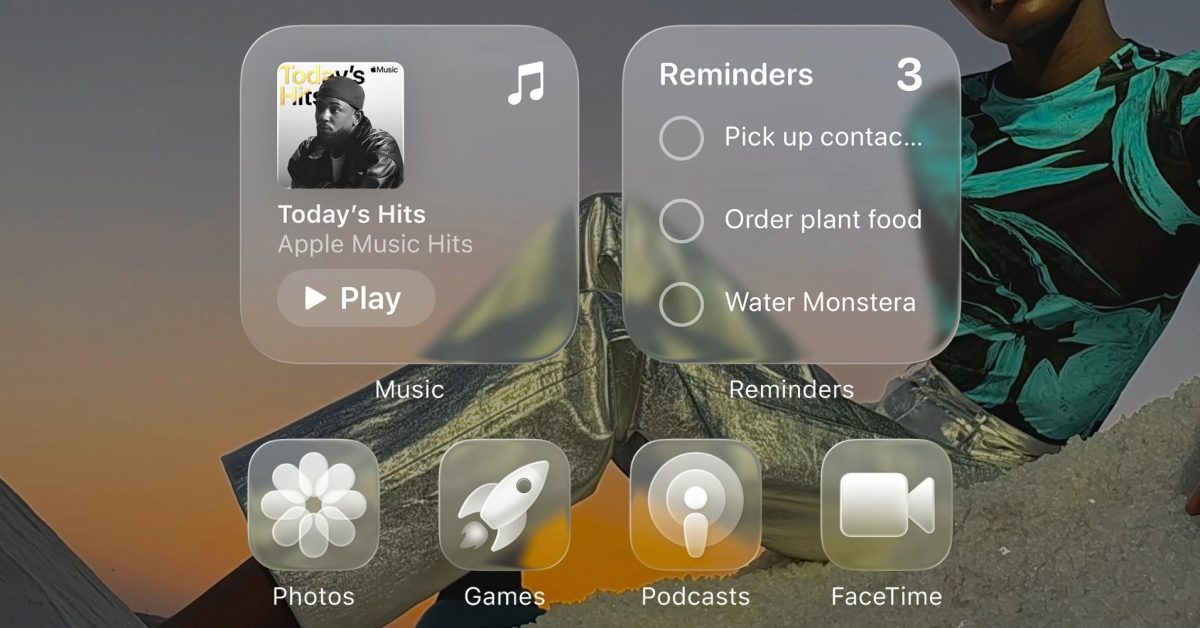 How to make clear iPhone app icons with iOS 26