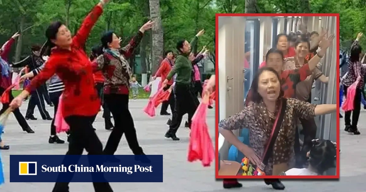 Chinese women dance in train aisles, shocking passengers and leading to disturbance warning