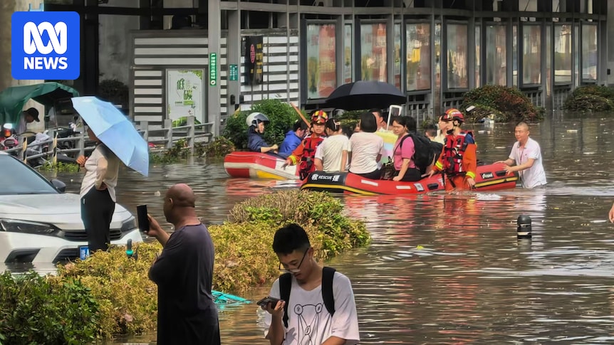 Ten people killed and more than 30 others missing in China floods