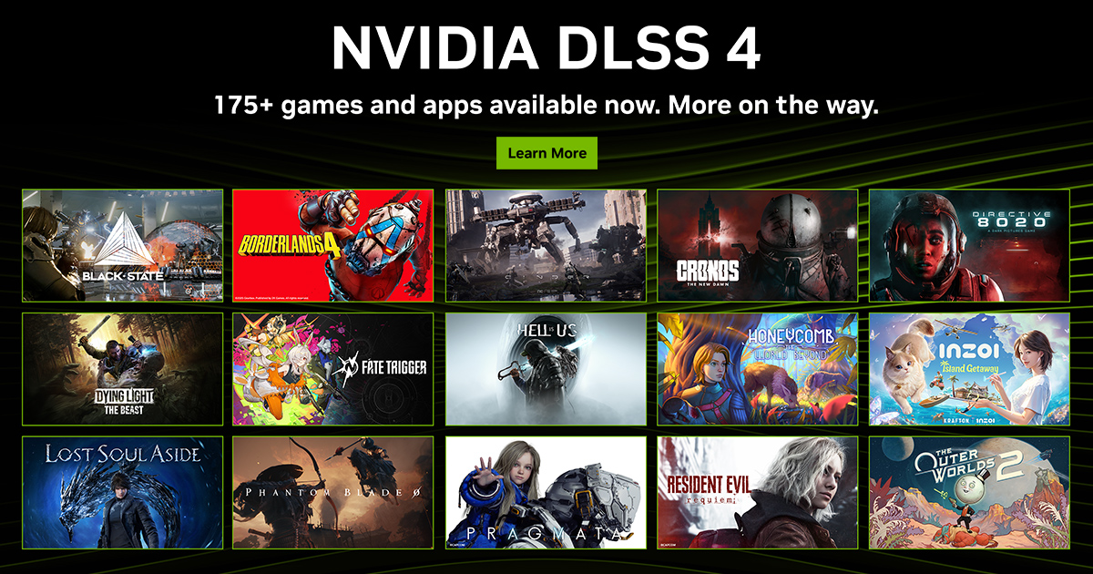 Over 175 DLSS 4 Games and Apps Available, 10+ RTX Games Announced Including Resident Evil Requiem, PRAGMATA, CINDER CITY & More | GeForce News