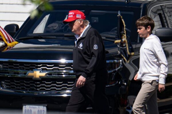 Where is Donald Trump? On the golf course
