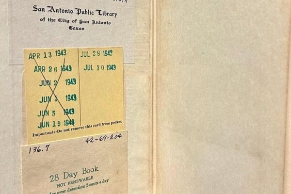 Book returned to San Antonio library 82 years after due date: "I hope there is no late fee"
