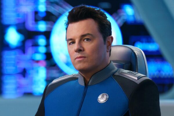Ed in Captain's seat in The Orville: New Horizons