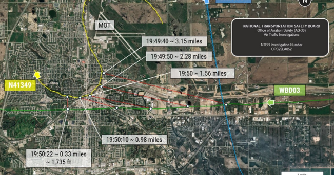 B-52 bomber that nearly collided with airliner in North Dakota almost hit another plane seconds later, NTSB says