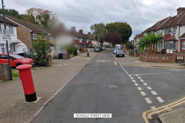 The man was stabbed in Monks Park in Wembley.Pic: Google Street View