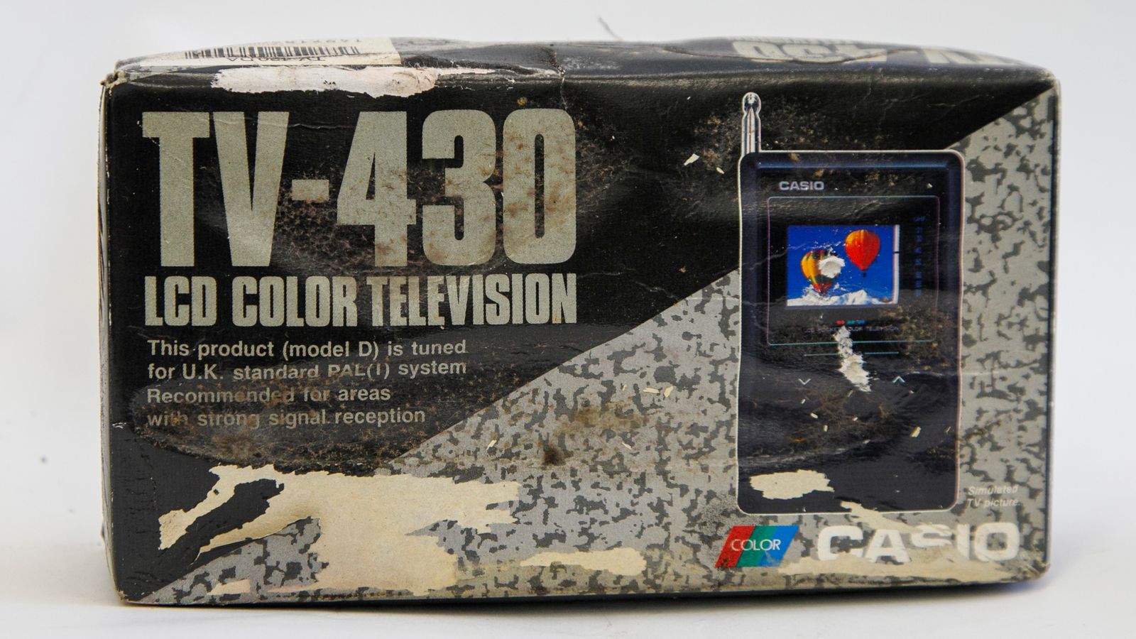 A Casio LCD portable colour television. Pic: PA