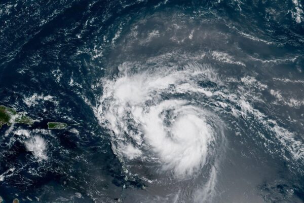 Hurricane Erin forms over Atlantic, the first of 2025 season. Maps show its path and forecast.
