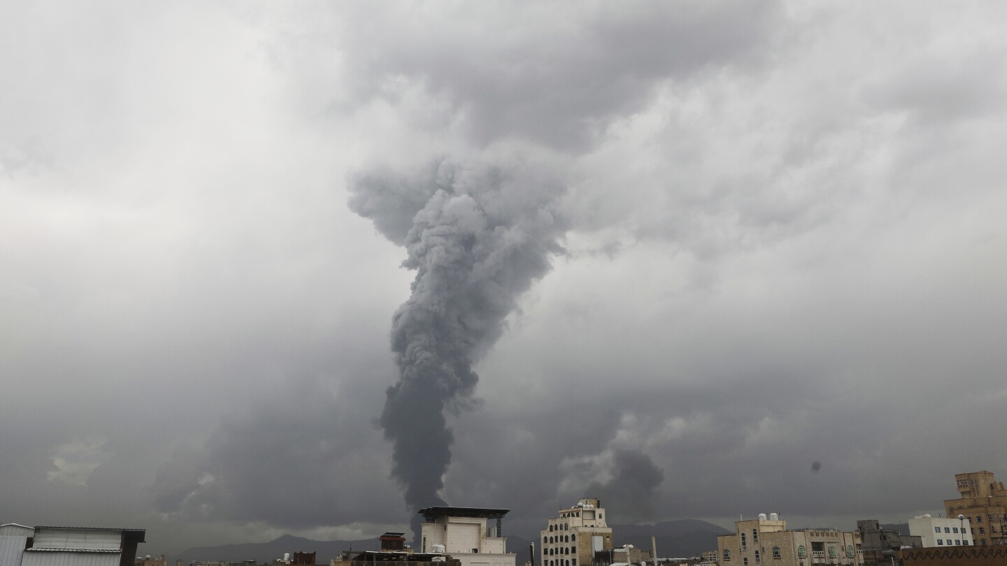 Israeli airstrikes hit Yemen’s capital targeting Iran-backed Houthis