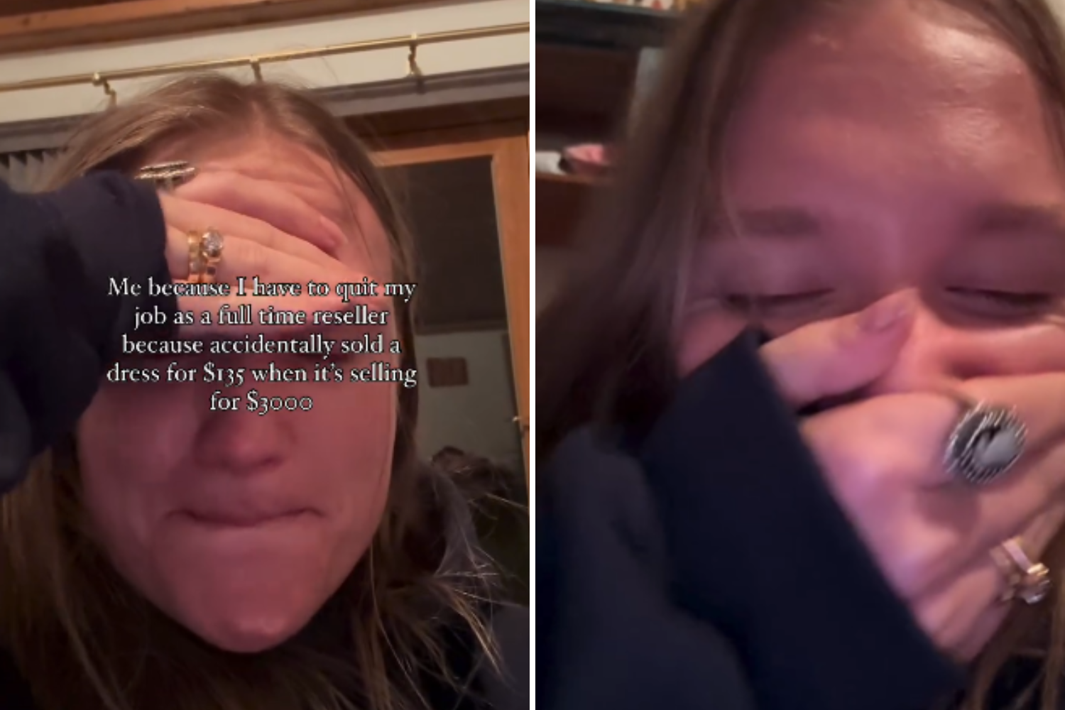 Woman sells dress online