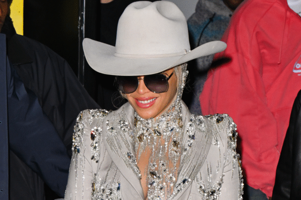Beyonc&eacute; collaborated with Levi's once again on bedazzled denim