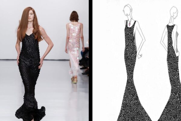 Conner Ives Made A Dress Out of Leather Sequins for Spring 2026