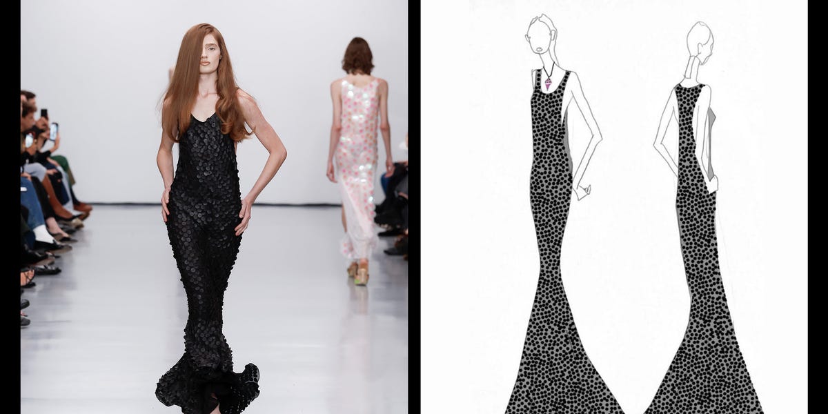 Conner Ives Made A Dress Out of Leather Sequins for Spring 2026