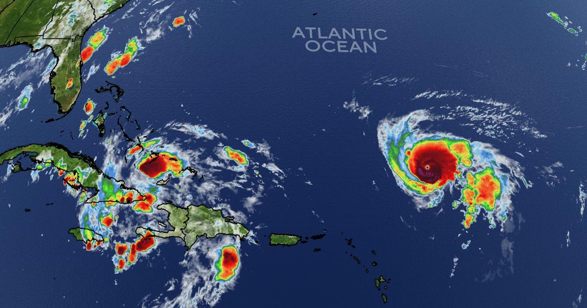 Hurricane Humberto intensifies in the Atlantic