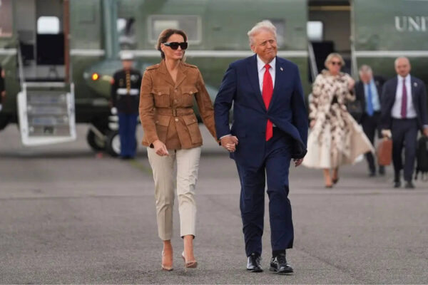 Chopper Carrying Trump, Melania Makes Emergency Landing in UK | US News